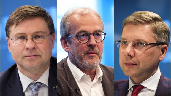 Nils Ušakovs Valdis Dombrovksis Roberts Zīle