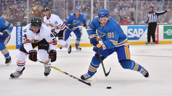 St.Louis Blues Vladimir Tarasenko, Chicago Blackhawks Niklas Hjalmarsson