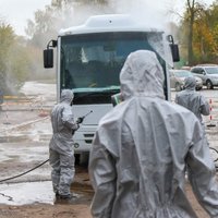 Foto: Lietuvā mācās, kā rīkoties Astravjecas AES avārijas gadījumā