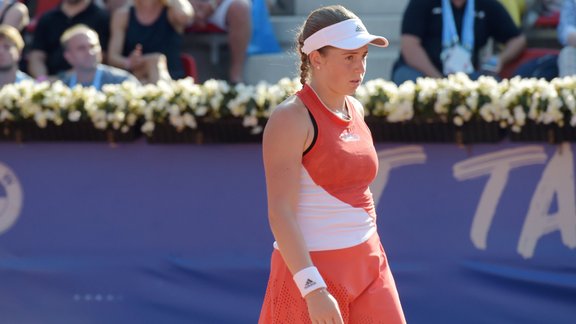 "Baltic Open" tenisa turnīrs: Jeļena Ostapenko un Gaļina Voskobojeva cieš zaudējumu pusfinālā - 6