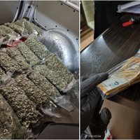 Foto: Narkodīleriem Rīgā izņemti 20 kilogrami marihuānas, kā arī citas vielas