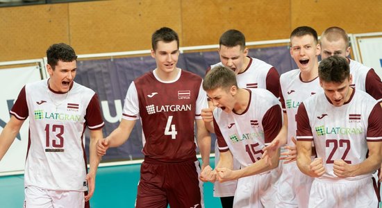 Cборная Латвии по волейболу вышла в финальную часть чемпионата Европы U20