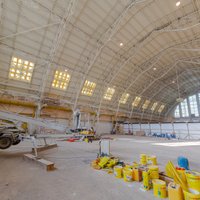 Foto: Rīgas Centrāltirgus Sakņu paviljonā atjauno konstrukcijas