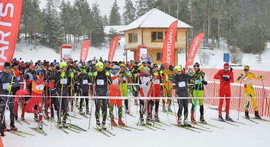 Foto: Madonas tautas slēpojumā startē kādreizējais pasaules vicečempions un 259 citi slēpotāji