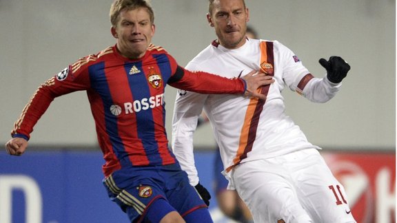 Aleksandrs Cauna - Totti (CSKA - Roma)