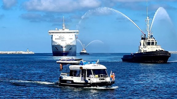 Ventspils ostā ieradies jaunais modernais Stena Line prāmis - 1