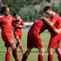 'Ventspils' un 'Skonto' futbolisti Latvijas čempiona noskaidrošanu atliek uz pēdējo kārtu