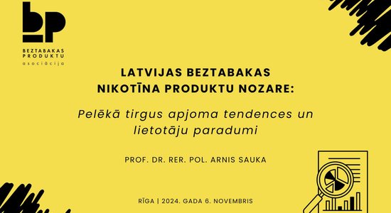 Pētījums par Latvijas beztabakas nikotīna produktu nozari