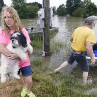 Vēsturiskos plūdos Luiziānā trīs bojāgājušie un simtiem izglābto