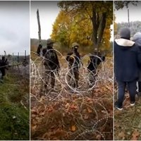 Video: Migranti ar bomjiem uzbrūk Polijas robežas žogam