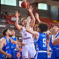 Latvijas U-20 basketbolisti EČ B divīzijā zaudē Kosovai