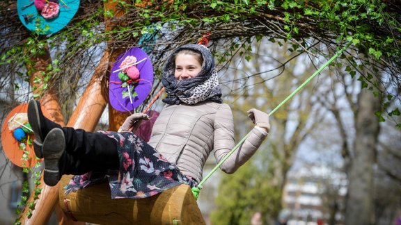 šūpoļu festivāls, Sigulda, šūpoles, Lieldienas, šūpošanās