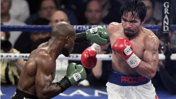 Manny Pacquiao and Timothy Bradley 