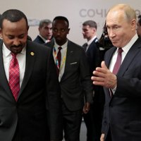 Putins Sočos uzņem Āfrikas valstu līderus