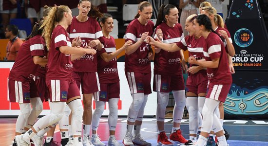 Latvijas basketbolistes aizvada pēdējo PK spēli pret spēcīgo ASV valstsvienību