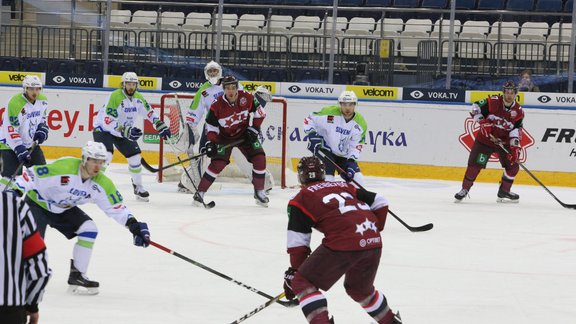 Hokejs, pārbaudes spēle: Latvija - Slovēnija