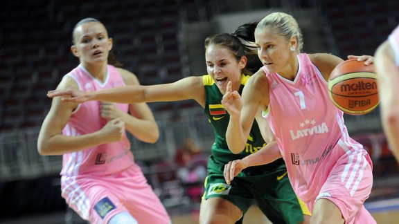 Sieviešu basketbols: Latvija - Lietuva - 1