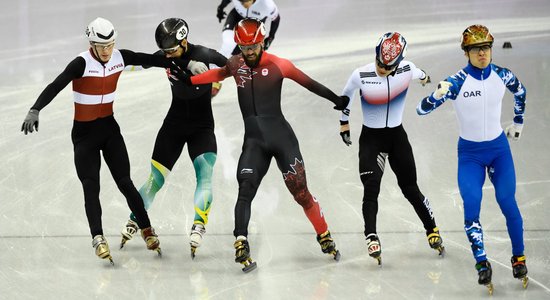 Foto: Pirmie Latvijas sportisti aizvada olimpiskā sacensības Phjončhanā