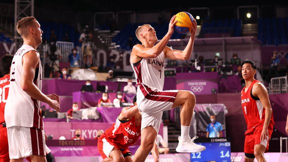 Tokijas olimpiskās spēles, 3x3 basketbols: Latvija - Japāna - 7