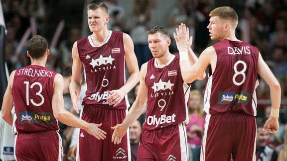 Basketbols, pārbaudes spēle: Latvija - Lietuva - 88