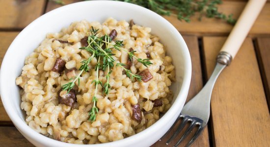 Miežu orzotto ar maskarpones sieru