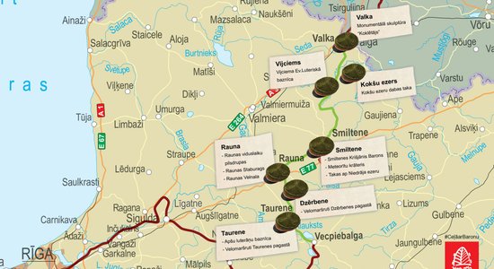 Ceļā ar Baronu: kādus objektus apskatīt no Valkas līdz Vecpiebalgai