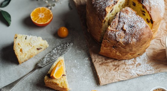 Itāļu Ziemassvētku maize panetone