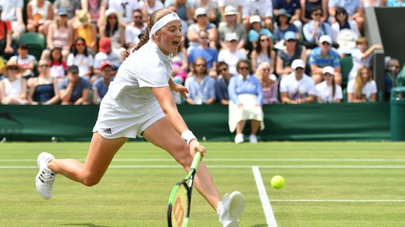 Teniss, Vimbldonas čempionāts: Jeļena Ostapenko - Aļaksandra Sasnoviča - 3