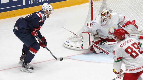 Hokejs, pasaules čempionāts: Baltkrievija - ASV