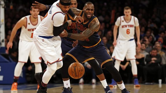 Knicks Carmelo Anthony, Cleveland Cavaliers LeBron James