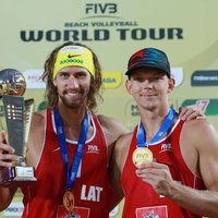Samoilovs/J.Šmēdiņš triumfē Maskavas 'Grand Slam'