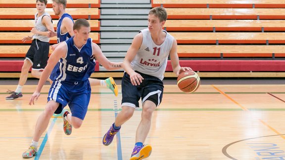 Latvijas U-20 basketbola izlase pret Igauniju - 5