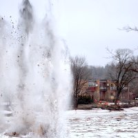 Фоторепортаж: как на реке Огре взрывали лед