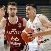Lomaža 33 punkti neglābj Latviju no dramatiska zaudējuma Belgradā