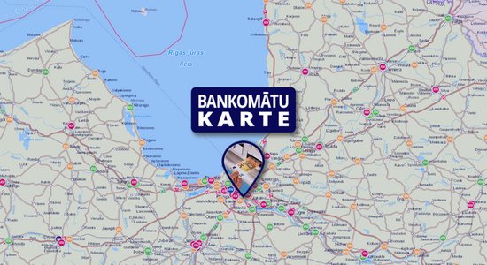 Izveidota Latvijas bankomātu karte