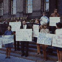 Arhīva foto: Aizliegtais trimdas jaunatnes kongress Berlīnē