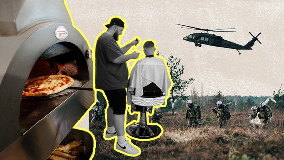 Foto: Bizness un kamuflāža jeb kā Ādažu militārā bāze ietekmē vietējos uzņēmumus
