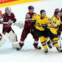 ФОТО, ВИДЕО. Как Швеция взяла реванш у Латвии за  четвертьфинал ЧМ-2023 
