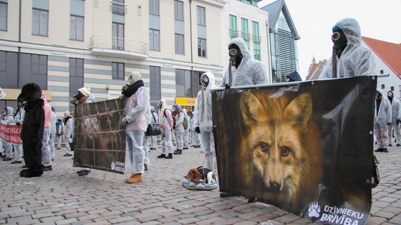 'Dzīvnieku brīvības' protesta akcija