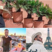 Romantiskā Parīze un kolorītā Maroka: Kašers ar mīļoto Jāni apceļo pasauli
