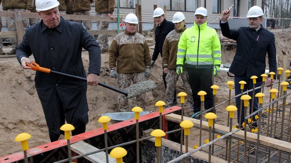 Speciālo uzdevumu vienības jaunās kazarmas ēkas būvniecības sākums - 5