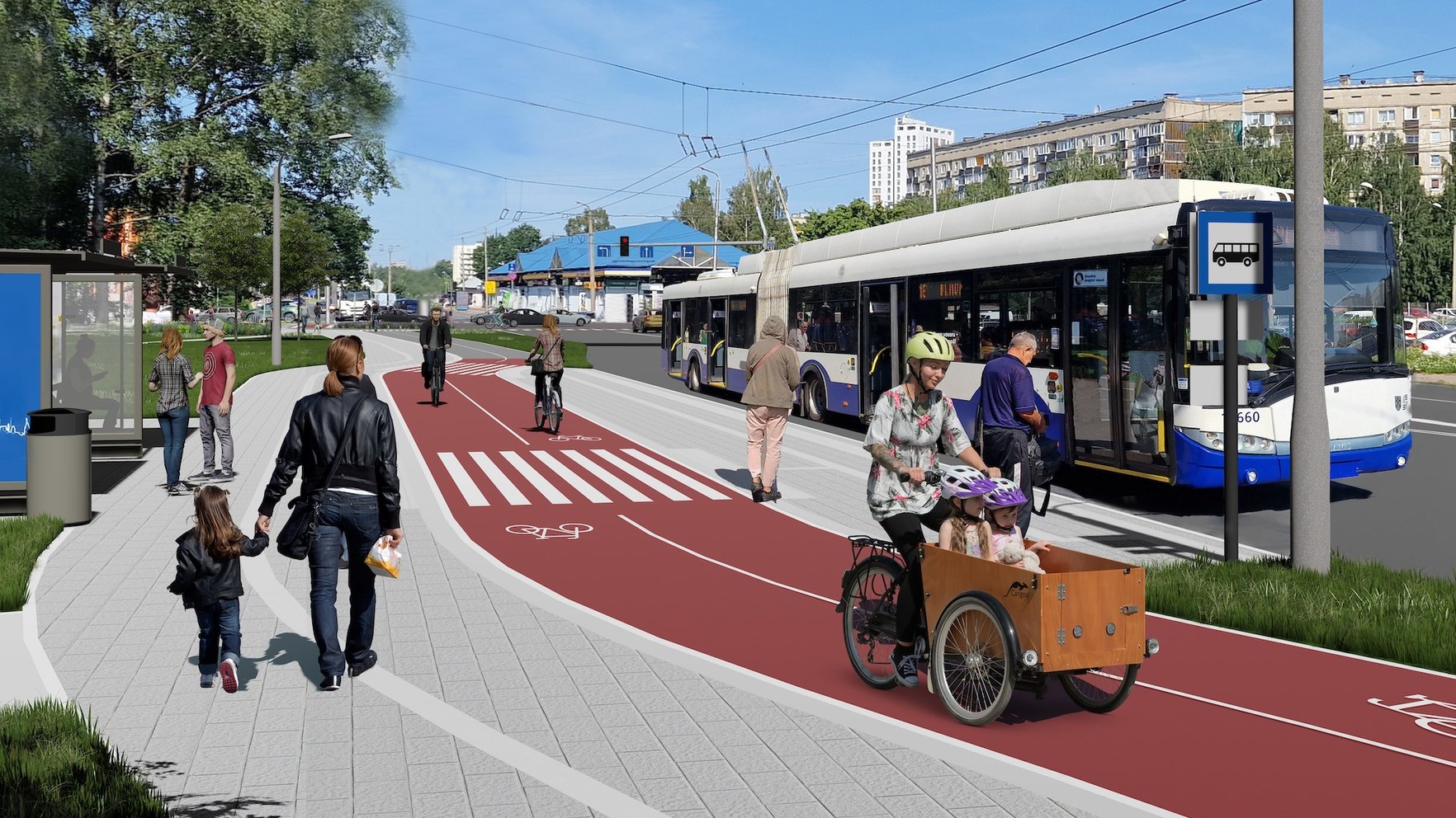 Rīgā turpinās izbūvēt vairākus jaunus veloceļus