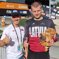 BMX riteņbraucējs Jonkus dramatiskā cīņā izcīna otro vietu pasaules čempionātā