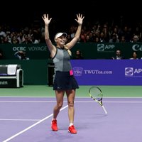 Vozņacki pirmo reizi karjerā triumfē WTA finālturnīrā