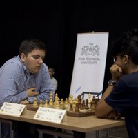 'RTU Open 2017' pēc sestās kārtas pārliecinošs līderis ukraiņu šaha lielmeistars Vladimirs Oņiščuks
