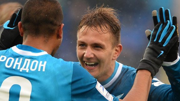 Zenit Salomon Rondon and Domenico Criscito 