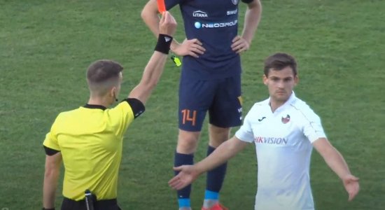 Video: Šabala nopelna noraidījumu Lietuvas čempionāta spēlē