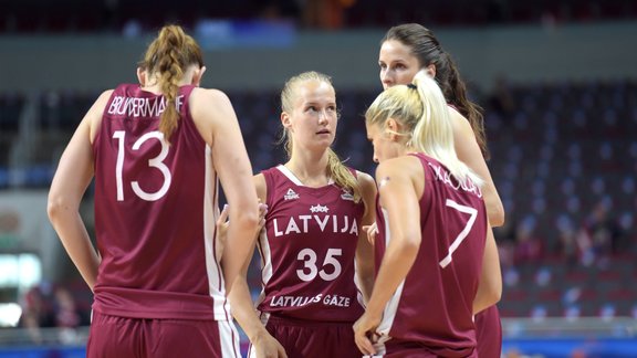 Basketbols, Eurobasket sievietēm: Latvija - Lielbritānija