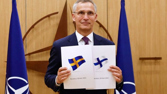 Jens Stoltenberg, Sweden, Finland, NATO