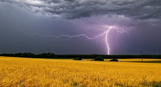 Vidzemē un Latgalē gaidāms pērkona negaiss, brīdina sinoptiķi